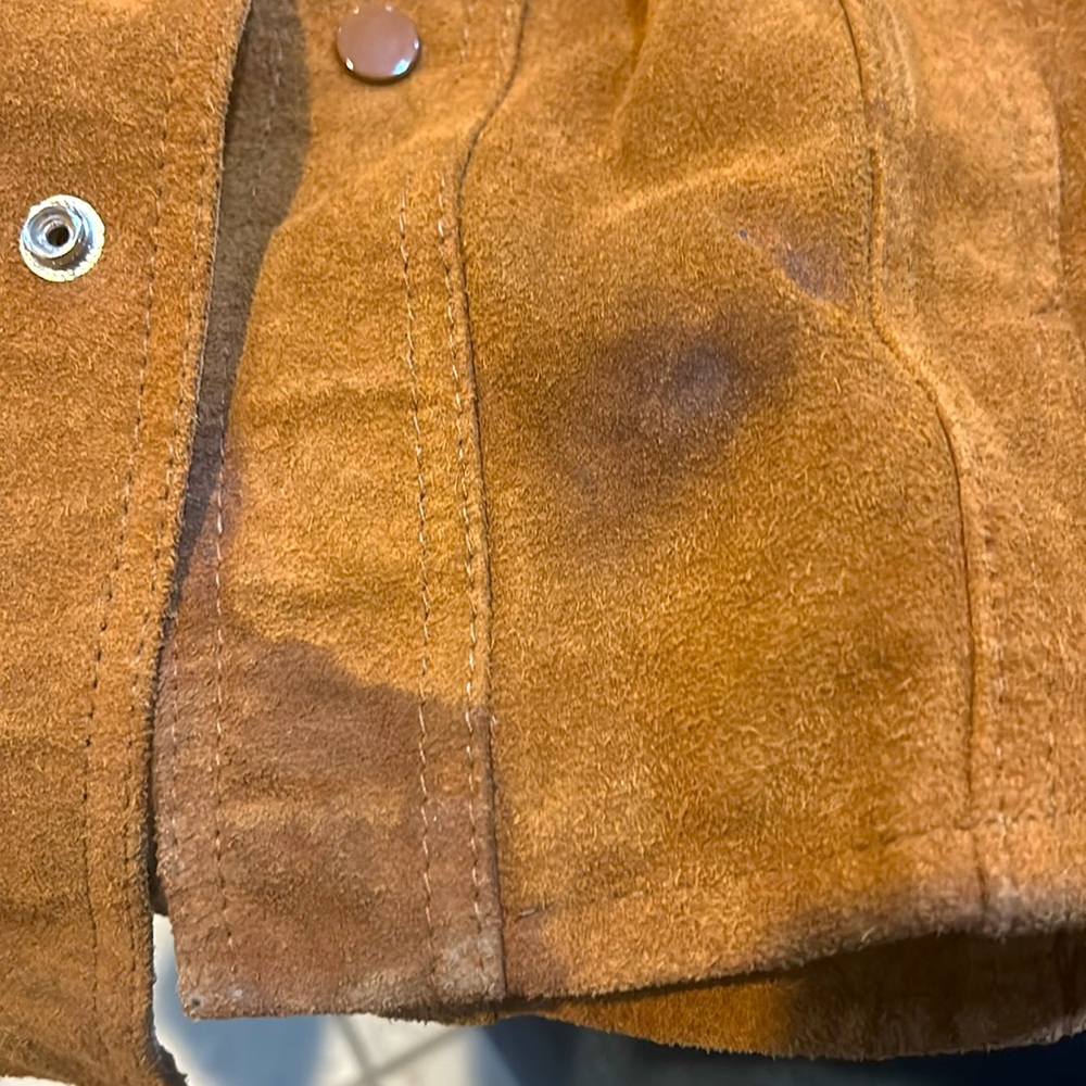 Challenger Leather Overshirt Jacket Men's 36/ small ~ Heavy 1980's Vintage - Picture 3 of 3